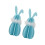 Figurine de lapin aux couleurs vives, ensemble de projets-Bleu 1