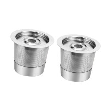 Tasse à café en capsules rechargeable, tasse-deux filtres