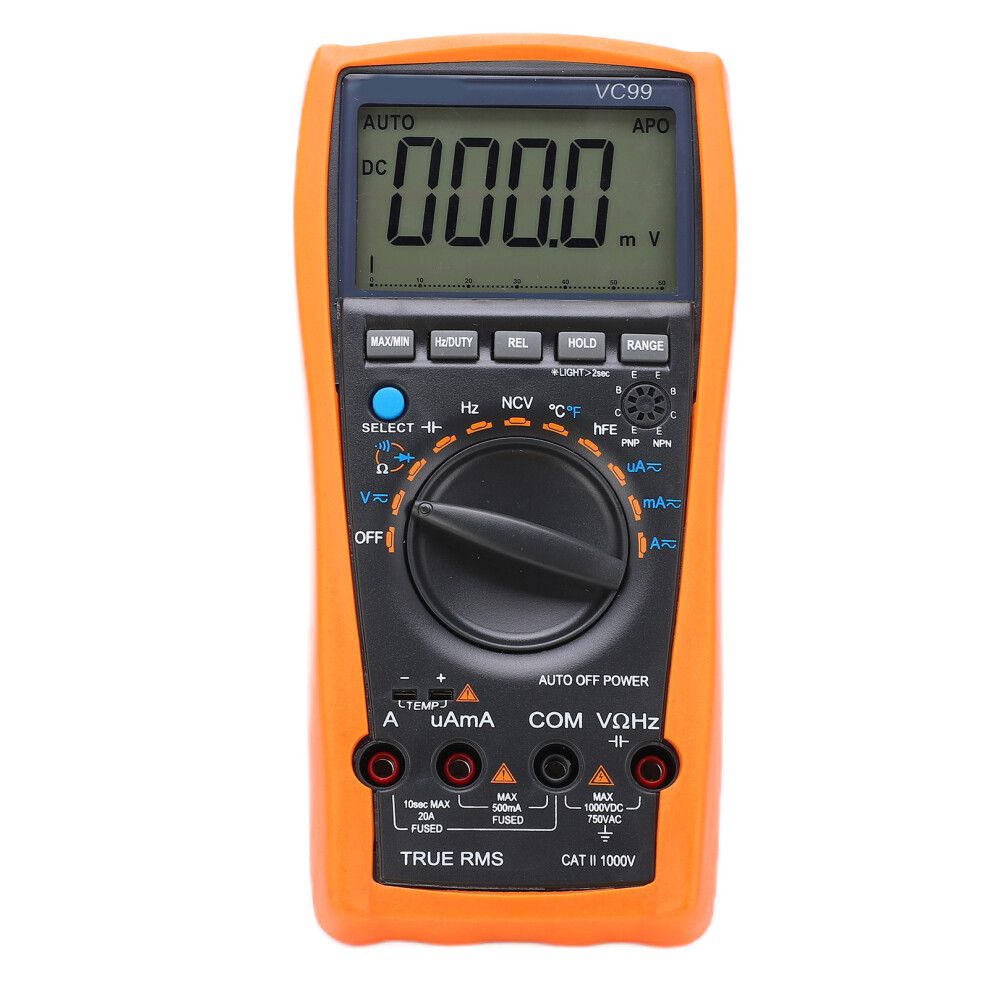 Vc99 6000-Count Digital Multimeter With Led Backlight And Ncv 4241377385635