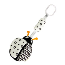 Black and White Animal Wind Chime Toy For Infants Crib Pendant Stroller Hanging Decoration Interactive Baby Mobile