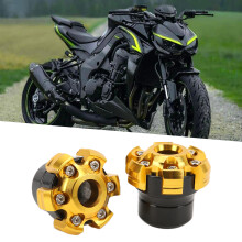 2 Stück Aluminiumlegierung Motorrad Rad Gabel Achsenschützer Universale Crash-Protektoren