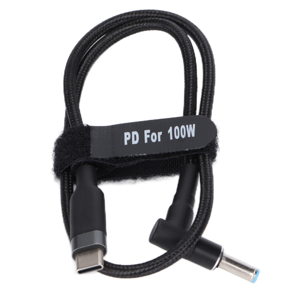 Laptop Fast Charging Cable Dc Power Cable With Pd Emulator Trigger Up To 100W For Hp Pc Type C Female Input Compatible Wall Outlet Charging Solution 9482828057793