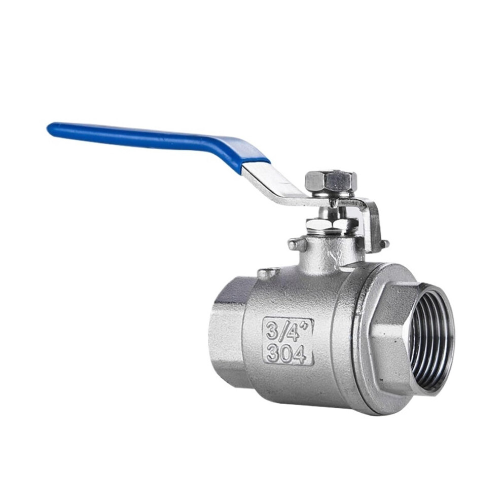 Stainless Steel 304 Full Port Ball Valve Female Thread Vinyl Handle LeakâProof Water Flow 1 Inch 9044945487756