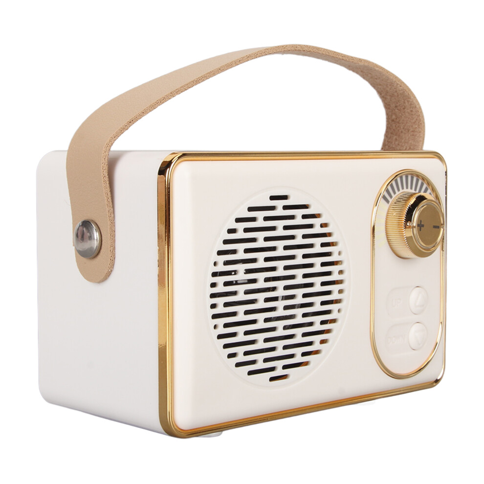 Vintage Mini Bluetooth 5.0 Speaker 500Mah Rechargeable Mp3 Gift White 5081377389733