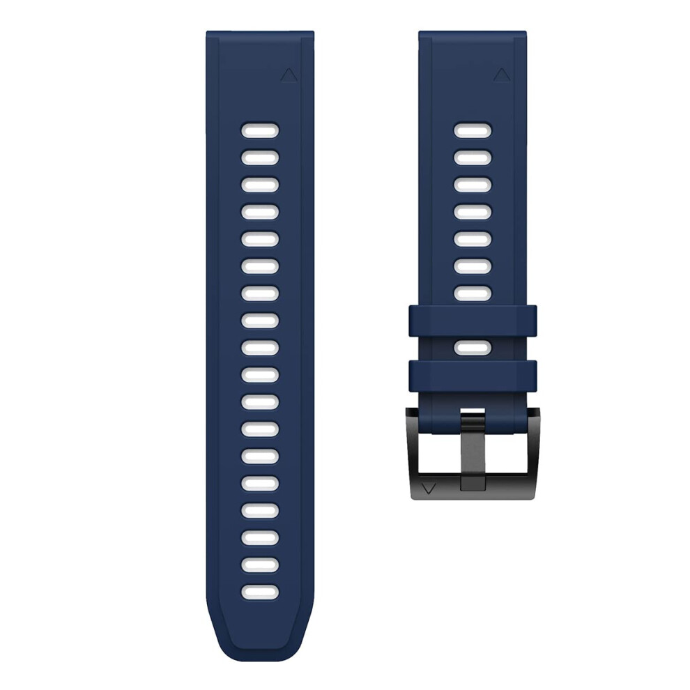 Silicone Watchband Compatible With Garmin Fenix 7/7X/6/6X Pro, 5/5X Plus, 3Hr/935/S60 Mk1, 22Mm, Waterproof Easyfit, Color B 9187378571163