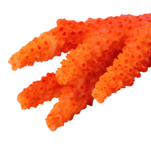Artificial Coral Decorative Orange Corals Decor for Turtle for 2