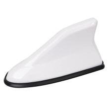 Car Shark Fin Aerial Antenna Roof, Waterproof ABS Plastic, White Exterior Styling Accessory