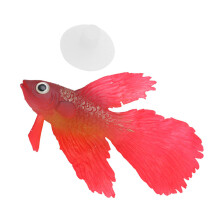 Kunstmatige Betta Fish Aquarium Siliconen Drijvende-Rood