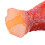 Artificial Coral Decorative Orange Corals Decor for Turtle for 6
