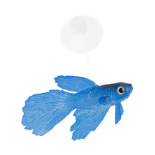 Kunstmatige bewegende vis drijvende siliconen Betta met- Blauw