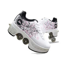 Roller Skates Adult Inline Skates Multifunctional Outdoor Travel EU37 Beginner Friendly