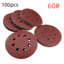 Industrial Grade Sanding Discs, 125Mm 8-Hole hook and loop Sand Paper Discs for Universal Compatibility, Subtle Polishing Effect & Anti-Static for Woo