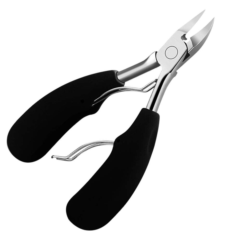 Toenail Clipper, Ingrown Toenail Treatment Tool With Dual Spring Mechanism And Sharp Curved Blades, For Thick Nails Due To Aging Or Damage