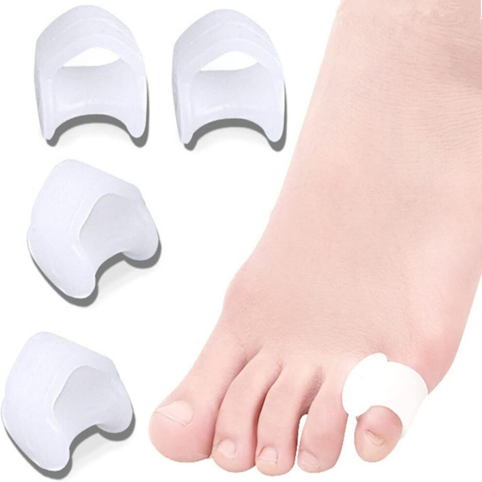 Gel Toe Spreader With Silicone Material, Dermatologically Tested For Sensitive Skin, Latex-Free Support, Gentle Pressure Alleviates Toe Discomfort, W