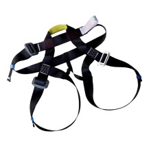 Climbing Harness Men's MountoW Medium Size Black White Outdoor Climbing Safety Belt