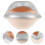 5Pcs Compact Silver Ceramic Ashtray Decorative Lip Use 9
