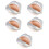 5Pcs Compact Silver Ceramic Ashtray Decorative Lip Use 7