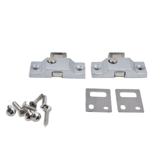 Locking Bolt 2Set Stainless Steel Folding Window Door Security Anti-Theft 1