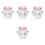 4Pièces Bols Cristal Rose Nail Poudre Pour Usage 3
