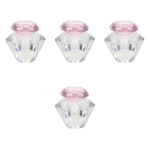 4Pièces Bols Cristal Rose Nail Poudre Pour Usage 2