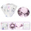 4Pièces Bols Cristal Rose Nail Poudre Pour Usage 11