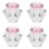 4Pièces Bols Cristal Rose Nail Poudre Pour Usage 5