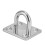 Stainless Steel Eye Plate Ceiling Wall Mount Hardware 4Pcs Enclosed Hook 10