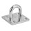 Stainless Steel Eye Plate Ceiling Wall Mount Hardware 4Pcs Enclosed Hook 12