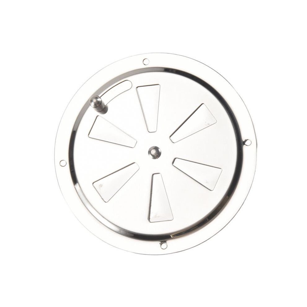 Round Air Louver Vent & Side Knob Opening Grille Cover Marine Boat Rv 316 Stainless Steel Ventilation Louvered Vent 4714029281321