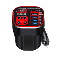 Car Power Inverter 12V 24V to 220V Pure Sine Wave with MultiProtection and Silent Cooling