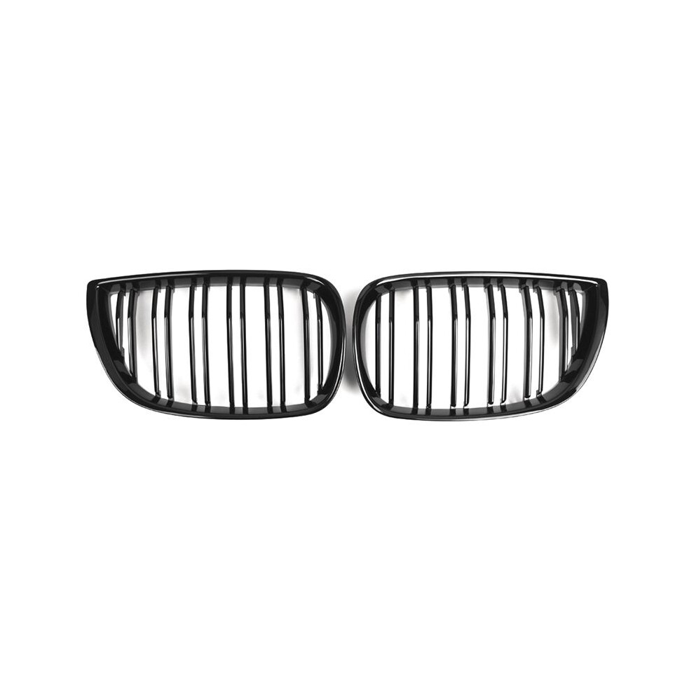1Pair For E81 E87 1 Series E87 Pre-Lci 2004-2007 Front Kidney Grille Grill Gloss 51137077129 51137077130 Black 6031265211621