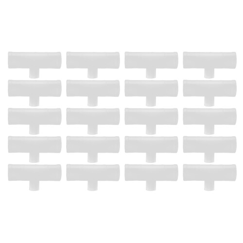 20Pcs PP Plastic Leak-Proof Chicken Waterer Tee Fitting G1/2 for Poultry Breeding 1