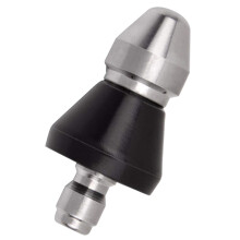 Stainless Steel Sewer Nozzle, Pressure Jet Sprayer, QuickConnect Fitting, Kitchen Washer & Drain Pipe Unclogging