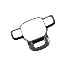 Carbon Fiber Steering Wheel Cover Trim Frame Scratch Protection for Ford F150 20222023