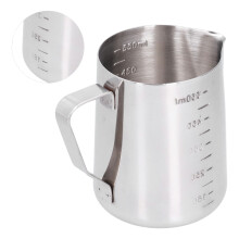 Brocca per montare il latte in acciaio inossidabile da 550 ml con scala graduata