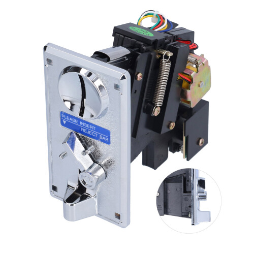 Vending & Arcade Coin Selector CPU Electronic Coin Acceptor Silver Gray Colour