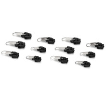 12Pcs Metal Plastic Zipper Repair Kit for Jackets, Jeans, Coats