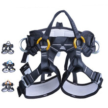 Half Body Climbing Harness Color Orange For Mountaineering, Rock Climbing, Rappelling, Tree Climbing