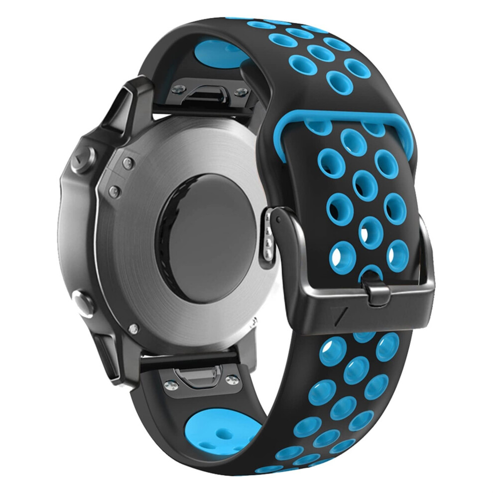 26 22Mm Watchband Strap Compatible With Fenix 7 7X 6 6X Pro 5X 5 3 3Hr S60 Mk1 Quick Release Silicone Easyfit 9347817803082