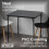 Oypla Oypla Square Folding Standard Bridge Card Game Black Table 4