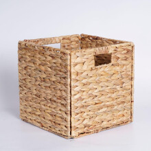 Foldable Wicker Storage Baskets MoldResistant EasytoClean Handwoven Organizer Box 32x32x32 CM For Pantry, Closet