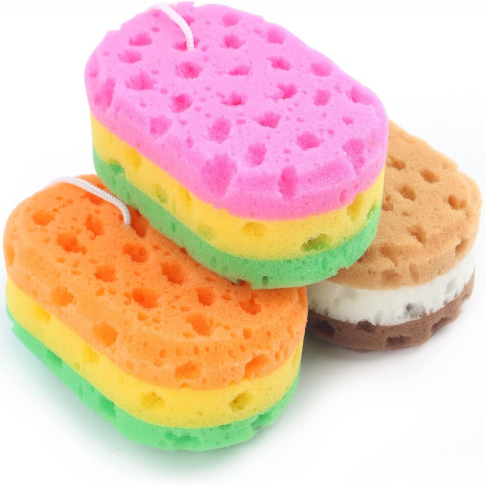 Invigorating Body Scrubber Set, Exfoliate Puff Loop For Unmatched Cleanliness, Loofah Sponge Ideal For Men Body Scrub, Shower Sponge With Rich Foam