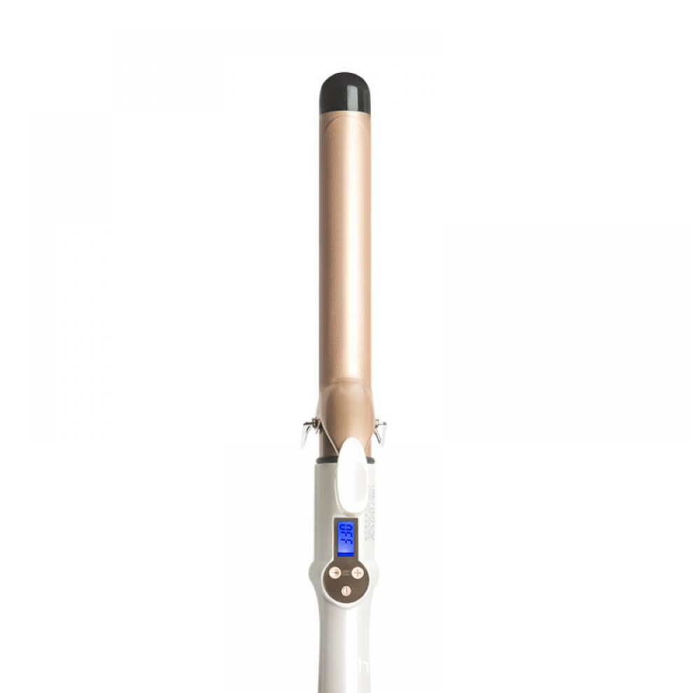 Ceramic Coated Curling Iron, For Beautiful Curls And Waves, Instant Heat Up To 375 Degrees, 360-Degree Swivel Cord, Adjustable Temperature, Auto Shut