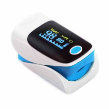 Fitnessgerichte blauwe pulsoximeter, compact ontwerp en nauwkeurige SpO2-meting, jouw essentiële trainingspartner voor Halloweenfeestjes en