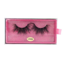 Flauschige künstliche Wimpern, 25 mm, handgefertigte Nerzwimpern, natürlicher Schwung, langes Volumen, angenehmer Tragekomfort, vielseitig