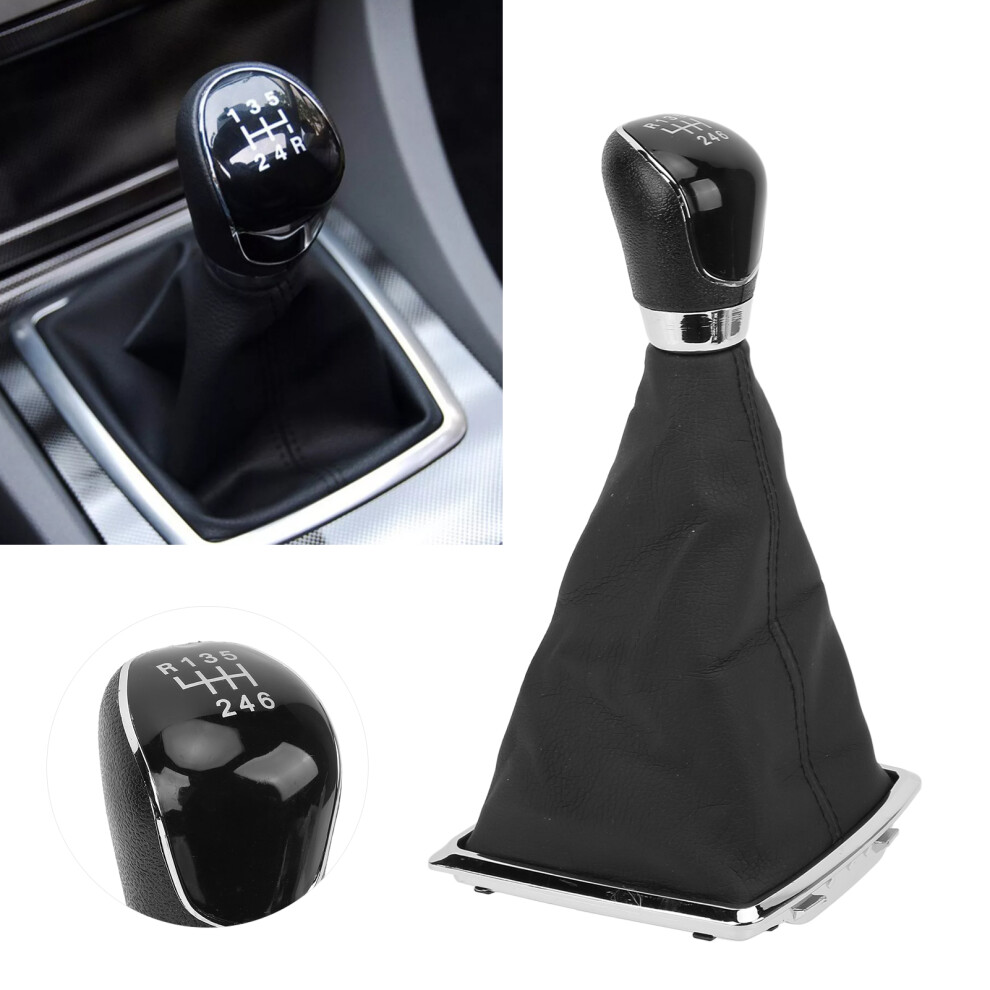 Gear Shift Dust Cover For Ford Focus Mk2 2005Â2011 Pu Leather Black 5011377403924
