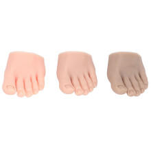 Wiederverwendbares Übungswerkzeug für Nagelkunst, leichtes, tragbares Nagelkunstmodell mit simulierter Hautstruktur aus weichem PVC-Kleber,