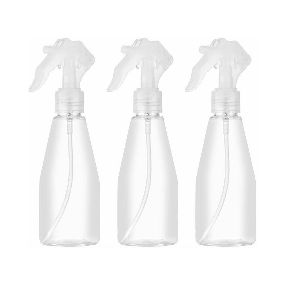 Portable Design Spray Bottle, Fine Mist With Clear PET Bottle, 3 Leak-proof 200Ml Plastic Trigger Sprayers For Essential Oils, Cleaning Solutions, A
