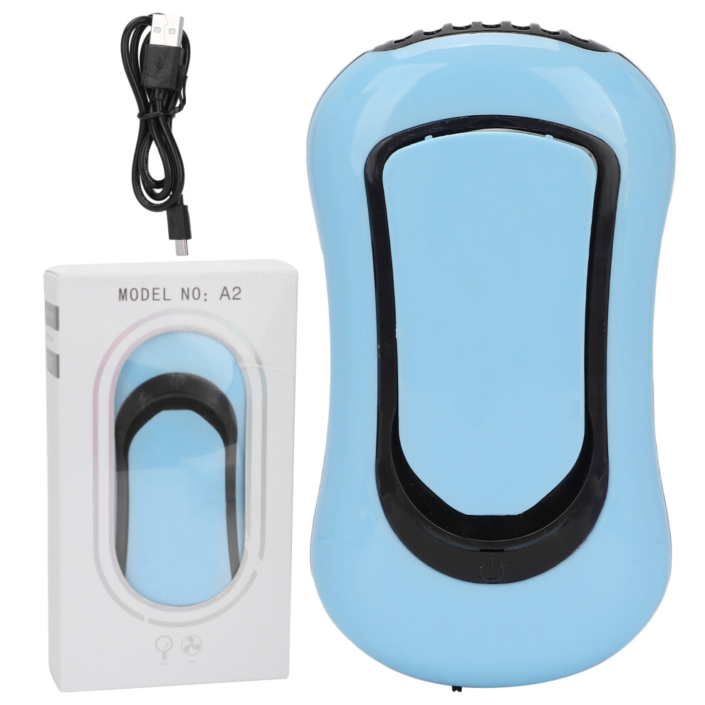 Cooling Fan For Eyelash Extension Supplies Rechargeable Bladeless Handheld Fan With 3 Speed Settings Foldable Stand Quiet Operation Durable Abs