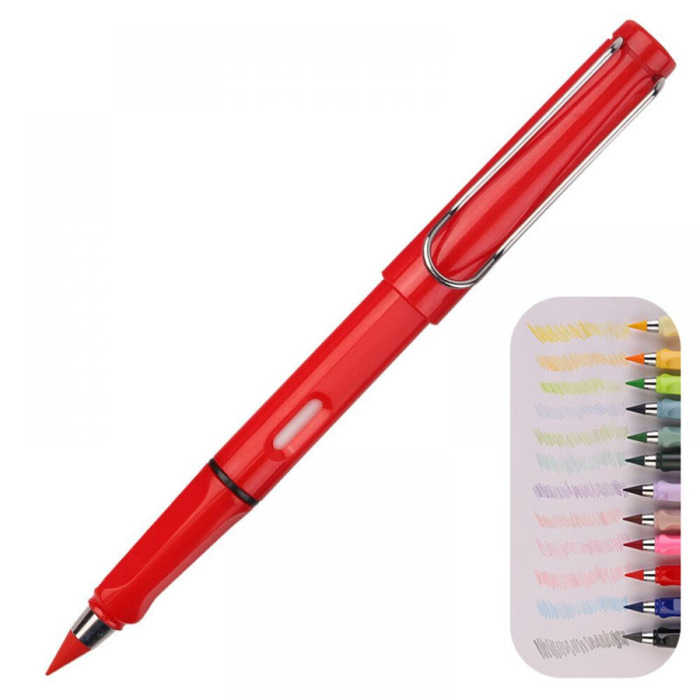 Reusable Pencil, Inkless Pencil for Multi-Functional Use, Ergonomic Design Infinity Pencil with Long-Lasting Writing from Graphite Material (2pcs)